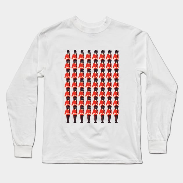 Queens Guard Pattern Long Sleeve T-Shirt by nickemporium1